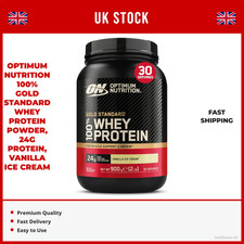 Optimum Nutrition Gold Standard 100% Whey Protein Powder 900g Vanilla Flavour ✅ 34.66 per kilo