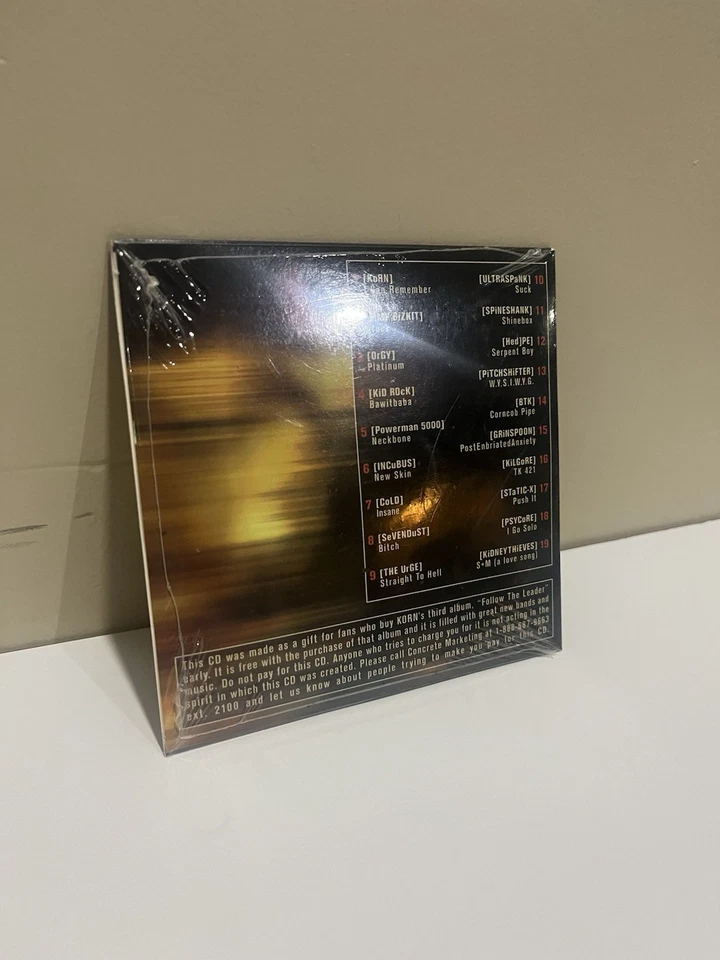 KoRn Family Values Extra Value CD - 1998, CD Promo W/Insert - Brand New Sealed - Image 4 of 4