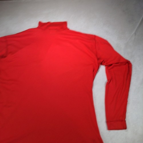 Pull vintage Patagonia Capilene homme grand rouge 1/4 zip manches longues couche de base - Photo 19 sur 24