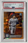 2022 Bowman Chrome Sapphire Aaron Judge Orange Refractor /75 PSA 10