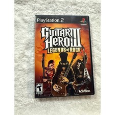 Playstation 2 PS2 Game Guitar Hero Legends of Rock Disc Case Manual TESTED