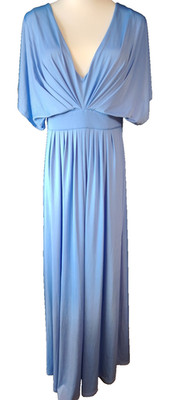 BY MALINA  Damen Abend Jersey Kleid Gr. S, in Blau, wie NEU