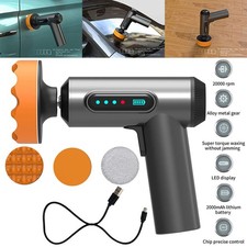 Car Polishing Machine Cordless Car Buffer Polisher Type-C Charging LED Display