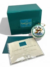 WDCC Disney Ornament 1999 On Ice Mickey & Minnie Mouse NEW RARE