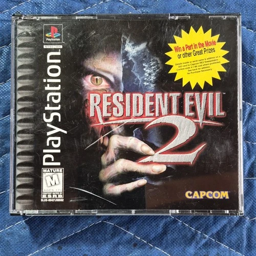 Capcom Resident Evil 2 PlayStation 1 Survival Horror Manual 2 Discs NTSC 1998