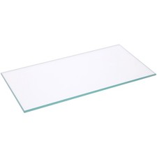 Plymor 3" x 6" Rectangle, 3mm Thick Non-Beveled Clear Glass