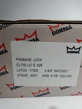 Dorma Dormakaba CL700 Lock Cylindrical Lever Lockset Door Handle Chrome NIB