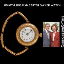 Jimmy & Rosalyn Carter Owned Watch w/ Family Engraving - Presidential Provenance