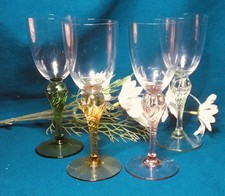Vintage set of 4 coloured