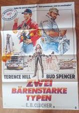 Filmplakat ZWEI BÄRENSTARKE TYPEN A1 Bud Spencer Terence Hill topp Casaro Grafik