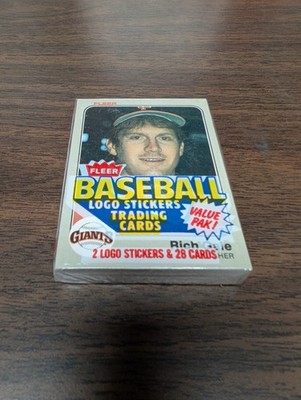 1983 Fleer Baseball Factory Sealed Cello Pack Rich Gale/Joel Youngblood Giants