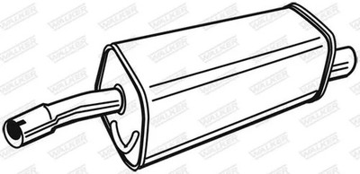 Endschalldämpfer 71396 WALKER für FORD FUSION