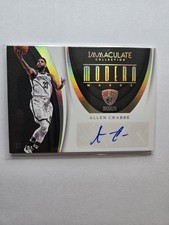 2017-18 Panini Immaculate Modern Marks Gold 2/10 Allen Crabbe #MK-ACB Auto AA41