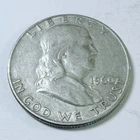 1960 Franklin Half Dollar 90% Silver Circulated Coin Free Shipping #8300