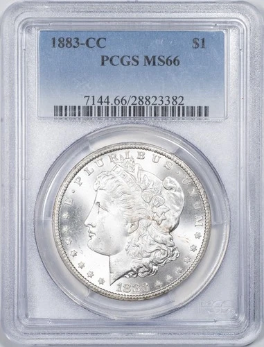 1883-CC PCGS MS66 Morgan Silver Dollar Carson City Mint Gem Uncirculated!