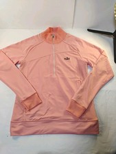 Nike Women's Athletic Long sleeve Quarter Zip Pullover Melon Size L