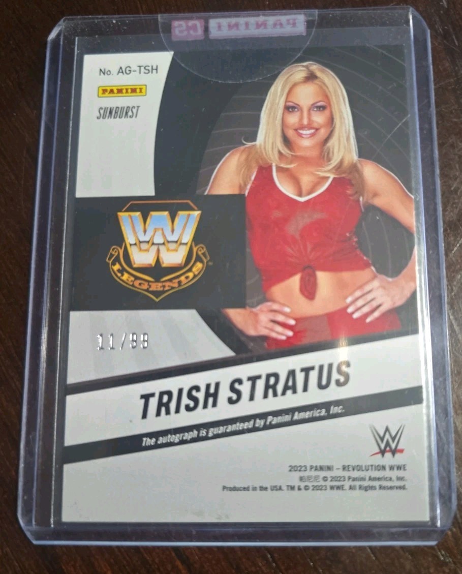 2023 Panini Wwe Revolution Trish Stratus Autograph 11/99 view 2