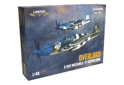 Eduard 1/48 Overlord: D-DAY Mustangs P-51B Mustang DUAL COMBO 11181