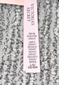 Victoria's Secret Very Sexy NWT Large Pink Polka Dot Sheer Mesh Thong Panty