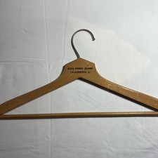 Vintage Hotel Prinses Juliana Valkenburg L. 17.5" Wood Wooden Coat Suit Hanger