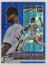 2022 Donruss Optic Diamond Kings Blue Pandora Prizm 15/99 Sandy Alcantara 17ok