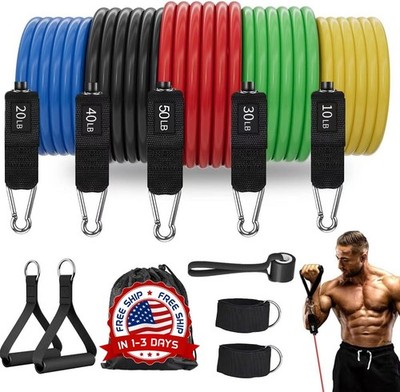Bandas de resistencia con asas, bandas de ejercicio para hacer ejercicio NEW US