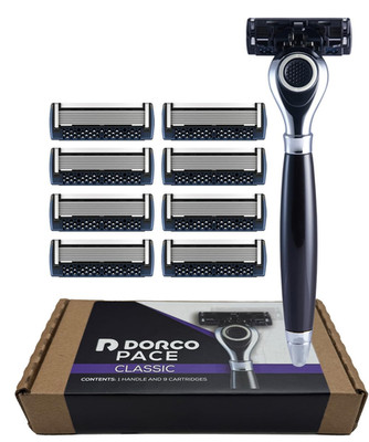 Pace Classic - Seven Blade Razor System with Pivoting Head and Premium Handle- 9