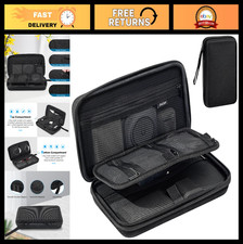 Large Hard Travel Electronic Organizer Case for MacBook Accessories, Chargers, C