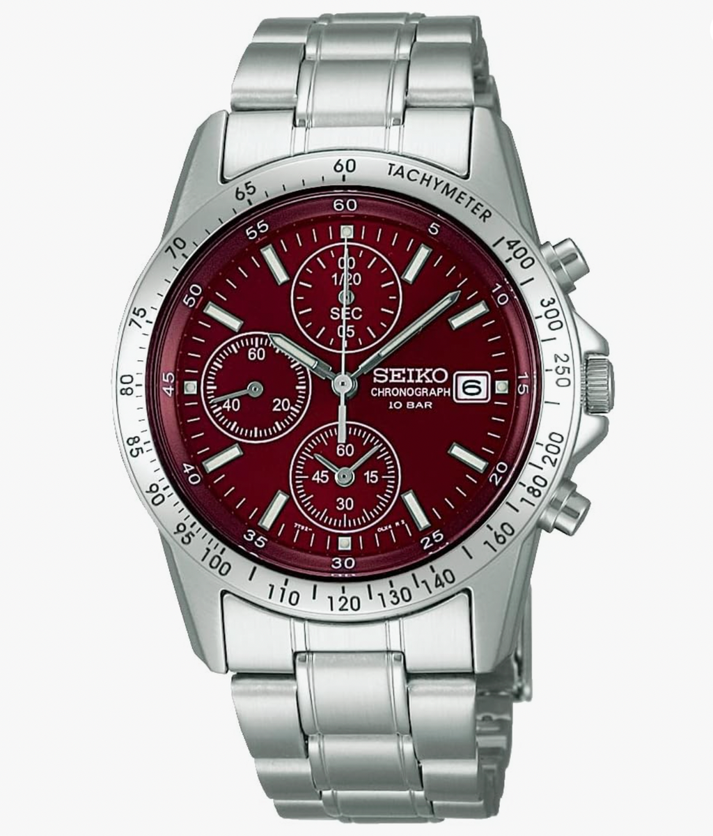 e*h様 SEIKO セイコー 腕時計 SBTQ045 メンズ SPIRIT ス SEIKO SPIRIT SBTQ045 Chronograph RED Quartz Men's Watch in Box New