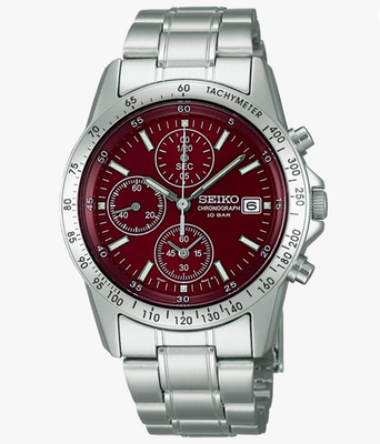 e*h様 SEIKO セイコー 腕時計 SBTQ045 メンズ SPIRIT ス SEIKO SPIRIT SBTQ045 Chronograph RED Quartz Men's Watch in Box New
