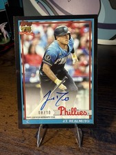 J.T. Realmuto 2026 Topps 1991 Topps Autograph BLACK /10 Philadelphia Phillies