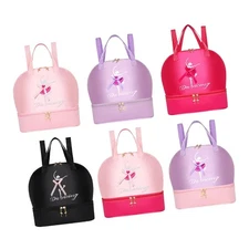 Ballet Dance Backpack Portable Gym Sweet Kids Backpack for Travel Sports Dancing