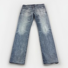 Adriano Goldschmied the Matchbox Slim Straight Jeans Mens 33x32 Blue Ag-Ed Denim