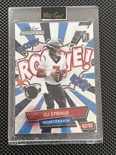 2023 Wild Card Allumination Comix CJ STROUD Silver Rookie Encased 4/50 - TEXANS