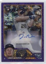 2023 Topps Chrome Update Purple Speckle Refractor 145/299 Joey Wiemer Auto 0tb9