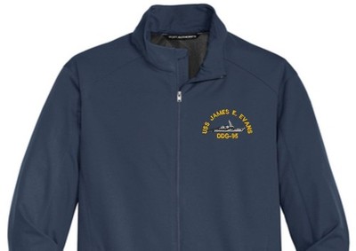 USS JAMES E WILLIAMS DDG-95 Soft Shell Jacket.  New.  U.S. Navy