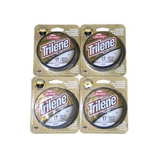 4 Berkley Trilene 100 Fluorocarbon Lot 17lb Fishing Line 200 Yd Spool