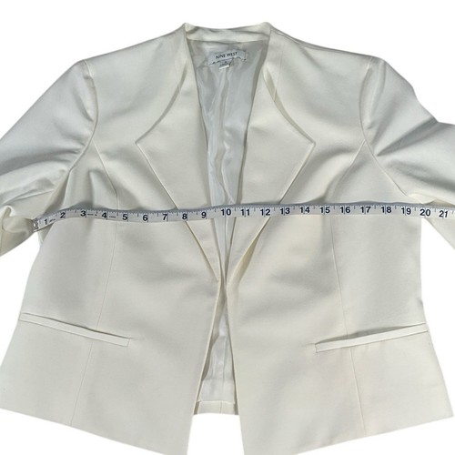 Blazer corto profesional Nike West blanco talla mediana ropa de trabajo estilo esmoquin - Imagen 6 de 11