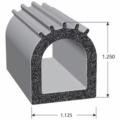 Trim-Lok X2492bt-25 Seal, Epdm Rubber, Black, 25 Ft L