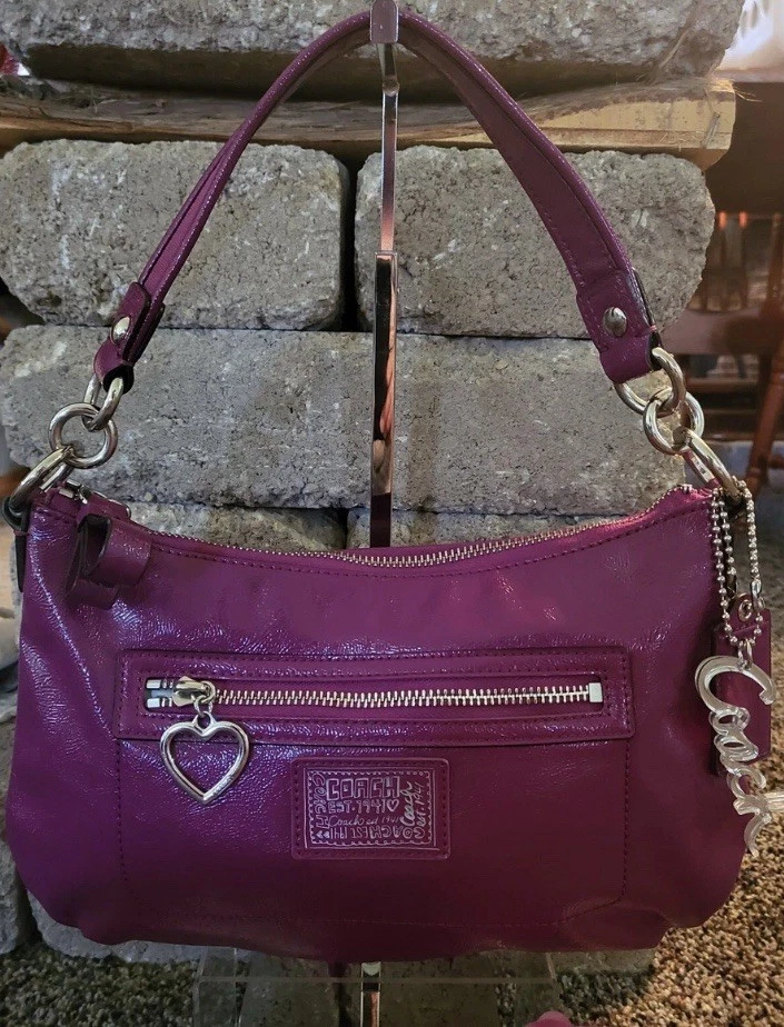 Purple Poppy Coach Purse for sale | eBay