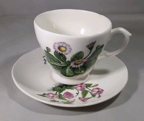 VINTAGE WHITTARD OF CHELSEA EST 1886 BONE CHINA CUP & SAUCER WILD FLOWER DESIGN - Picture 5 of 21