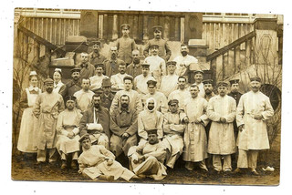 DEUTSCHLAND DIRSCHAU Lazarett Feldpot 1915 Photo AK Allemagne