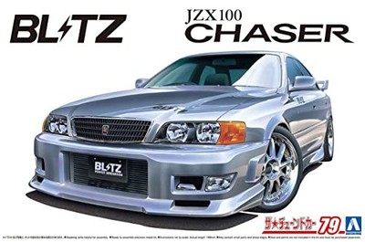 Aoshima 1/24 Toyota BLITZ JZX100 Chaser Tourer 1996 Tuned Sedan Model Kit JAPAN