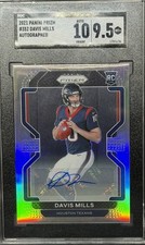 2021 SGC 9.5 Davis Mills Panini Prizm RC Auto!