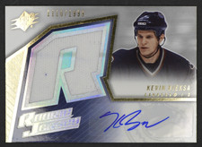 KEVIN BIEKSA 2005-06 UD SPX Rookie Jersey Auto 1116/1999 #242 CANUCKS CBC