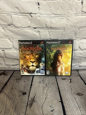 Chronicles of Narnia Lion Witch & Wardrobe + Prince Caspian PS2 Bundle Lot Works