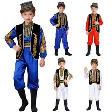 Boys Outfits Traditional Clothing Sets Carnival Costumes Vest Festival Dance