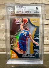 2007-08 Topps Finest LeBron James Gold Refractor BGS 9 MINT #17/25 - .5 Away