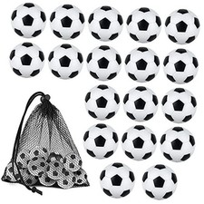 18 Pieces 32mm Foosball Balls Table Multicolor Football black/ white pentagon