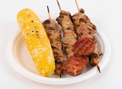 200 Pack - 100% Compostable Plates - Natural SugarCane Biodegradable 6-Inch - Picture 4 of 4